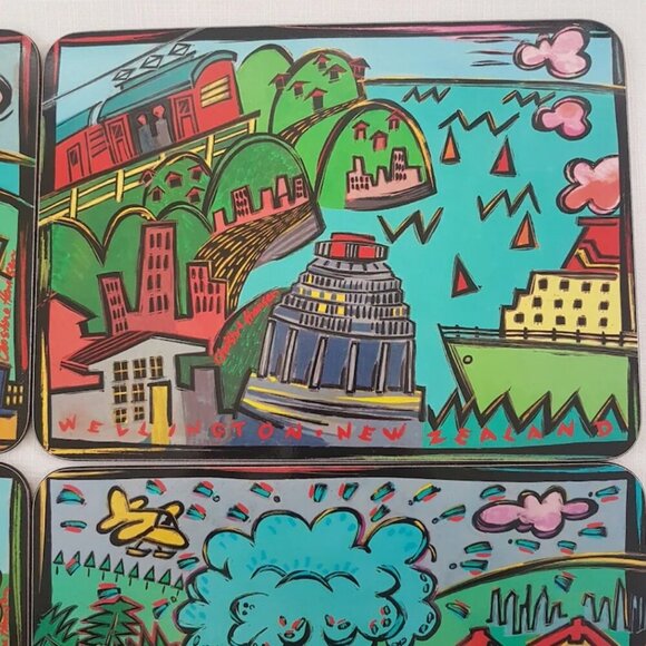 New Zealand Placemats, 8 x 11 inch Cork Back Acrylic Front, Set of 4 - Picture 4 of 9